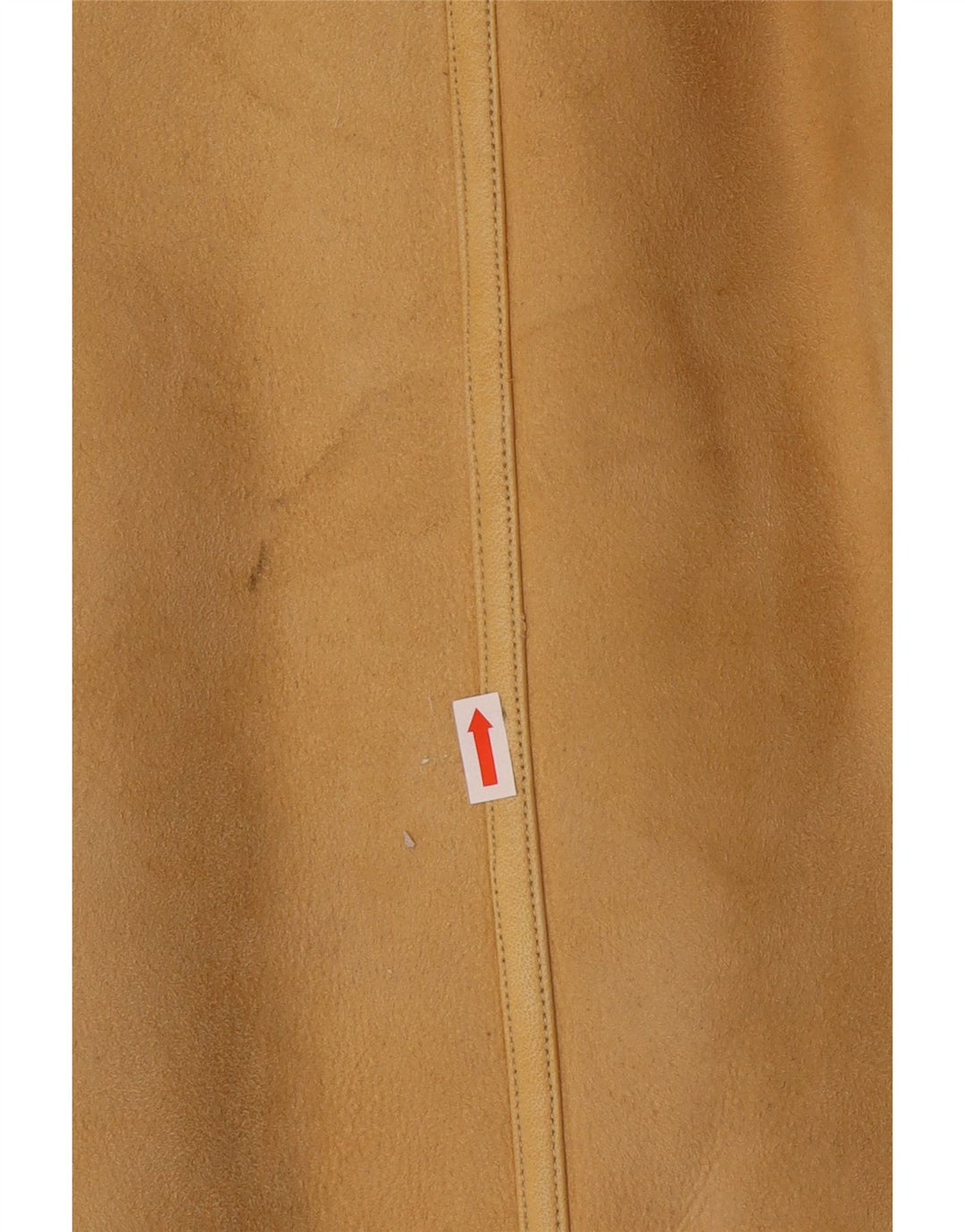 Vintage damski płaszcz z owczej skóry IT 46, duży beżowy płaszcz z owczej skóry