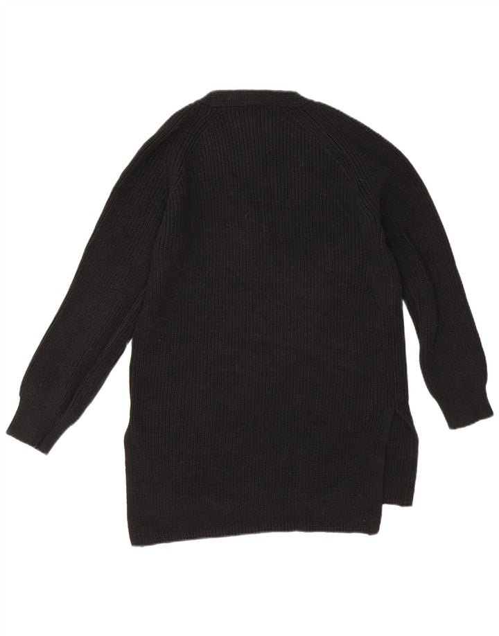 Marks & Spencer Damski sweter oversize z dekoltem w kształcie litery V, UK 10, mały, czarny