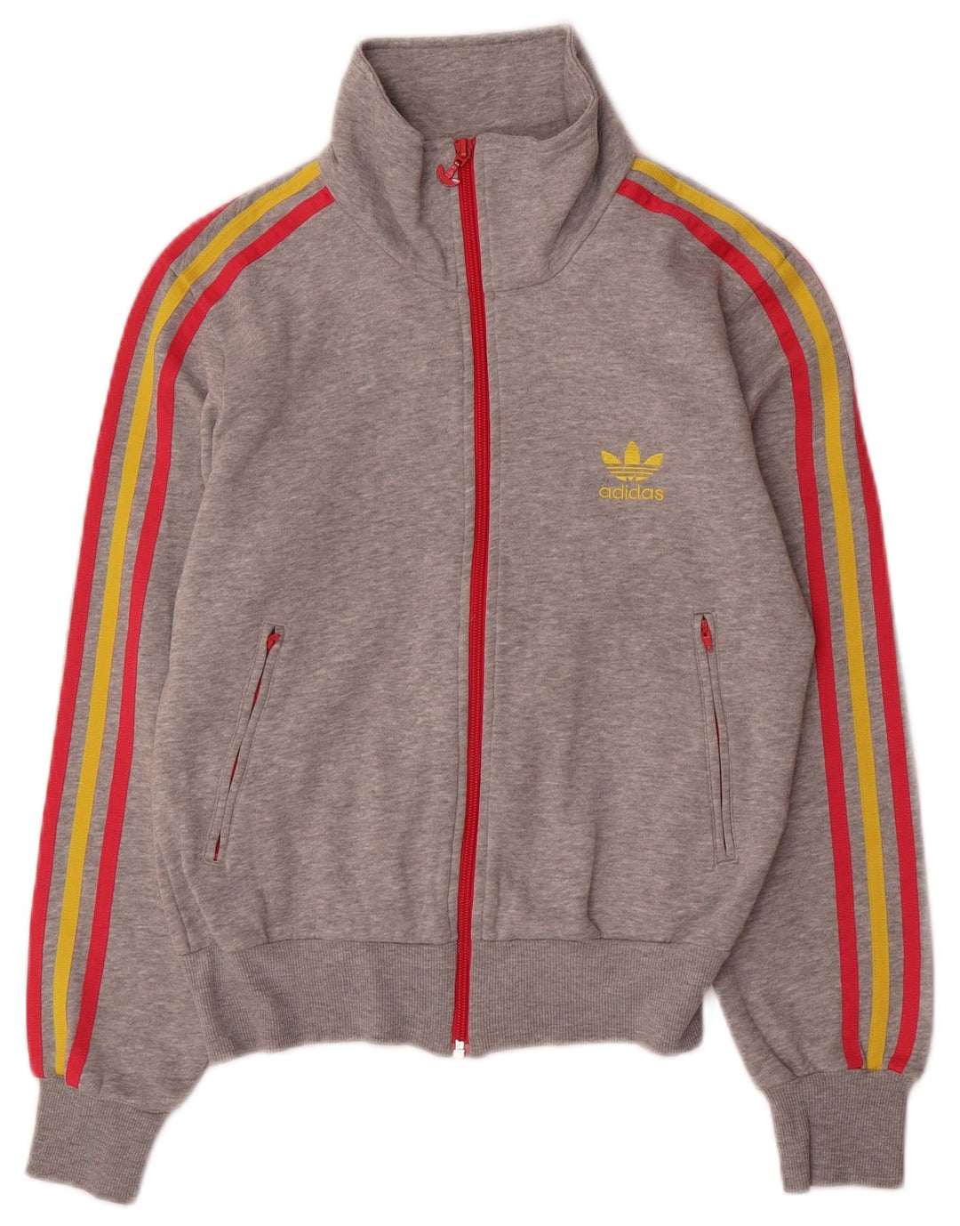 Damska kurtka dresowa Adidas Graphic Oversized Top Jacket UK 10 Small Grey