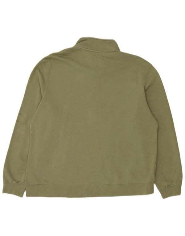 Męski sweter z zamkiem błyskawicznym Nike XL, zielony, bawełniany