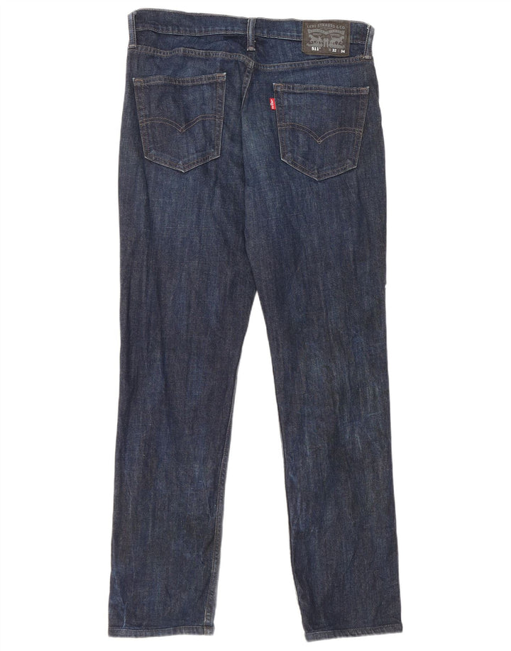 Męskie jeansy Levi's 511 Slim W32 L30 Niebieska bawełna