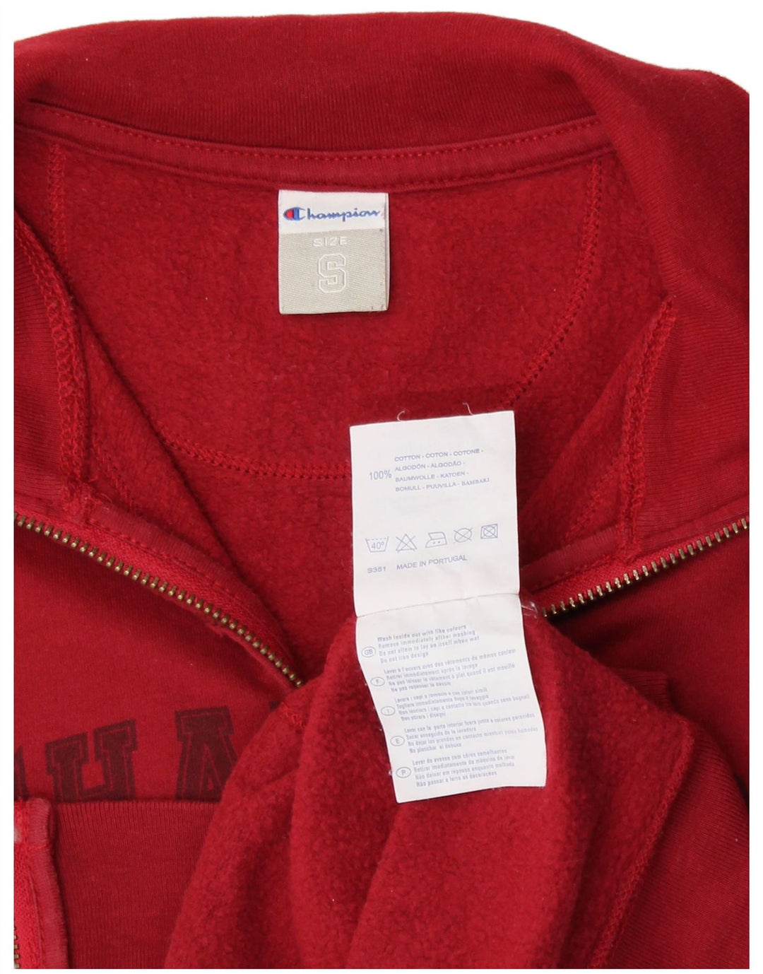 Damska kurtka dresowa CHAMPION Crop Graphic UK 10 Small Burgundy