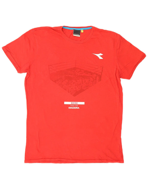 Męska koszulka graficzna Diadora Top 2XL czerwona