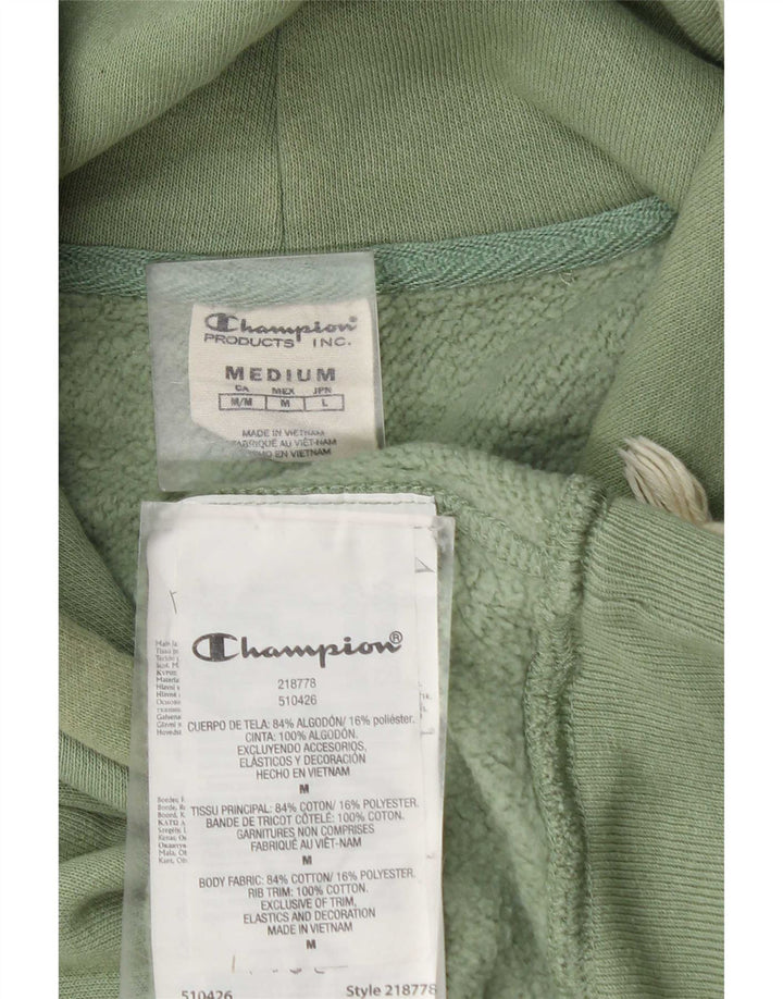 Męski sweter z kapturem Champion Graphic, średni zielony, bawełniany