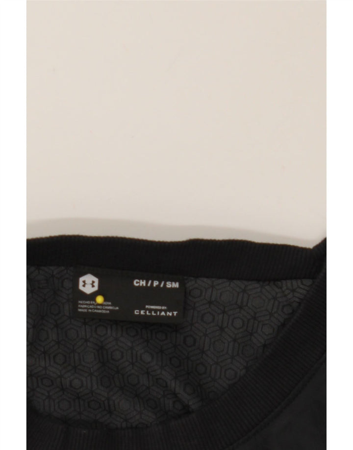 UNDER ARMOUR Womens Pullover Tracksuit Top UK 14 Medium Black Polyester Vintage Under Armour and Second-Hand Under Armour from Messina Hembry 