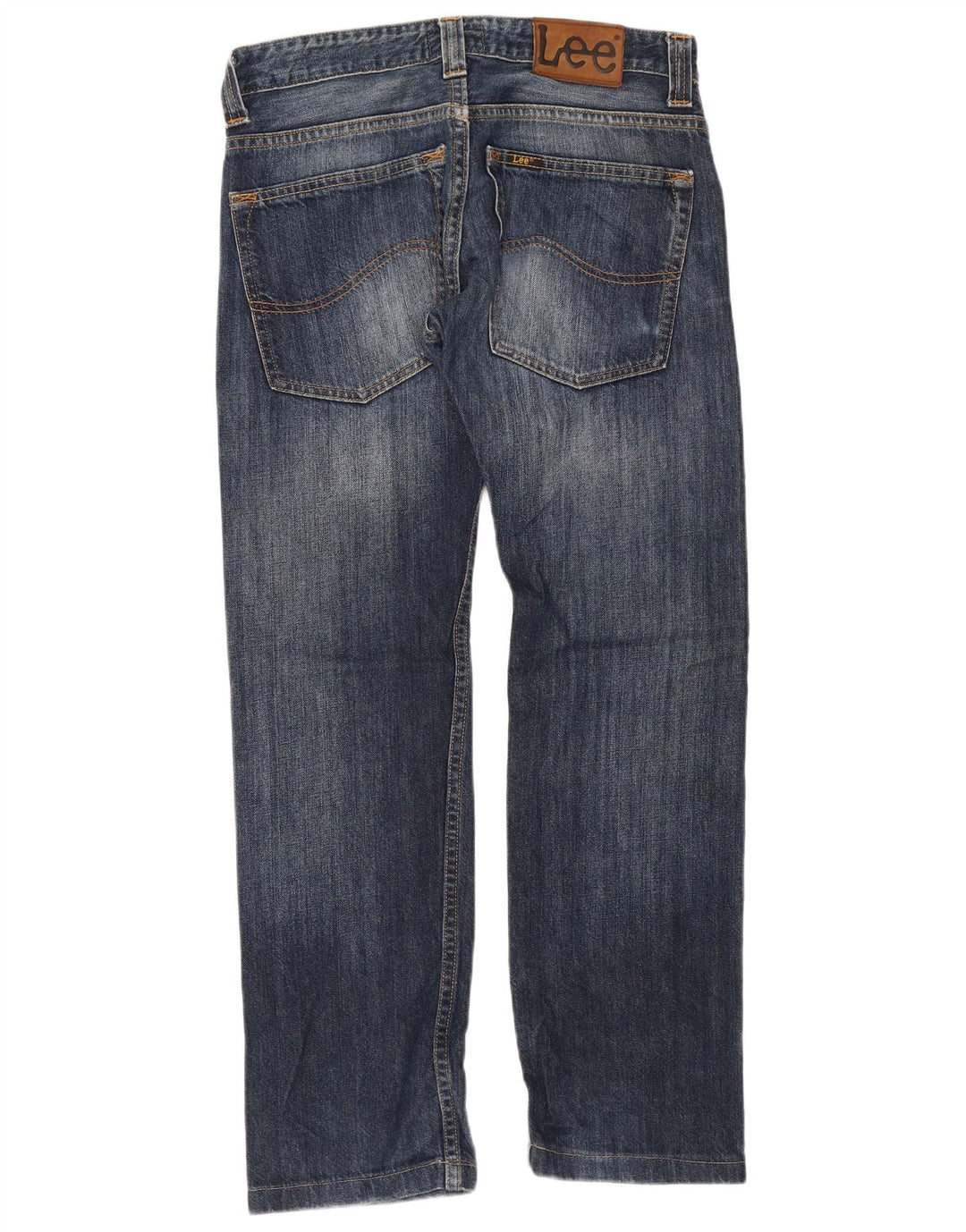 Damskie jeansy Lee Powell Straight W30 L28 Granatowe, bawełniane