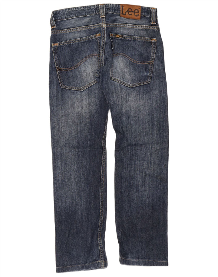 Damskie jeansy Lee Powell Straight W30 L28 Granatowe, bawełniane