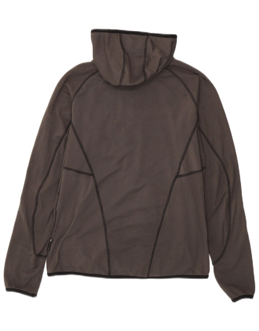 JACK WOLFSKIN Mens Zip Hoodie Sweater UK 34 Small Grey Polyester