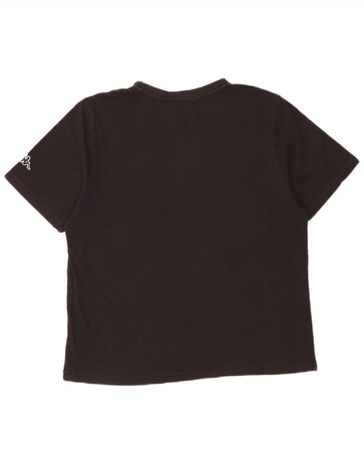 Męski T-shirt z grafiką Kappa, duży, czarny