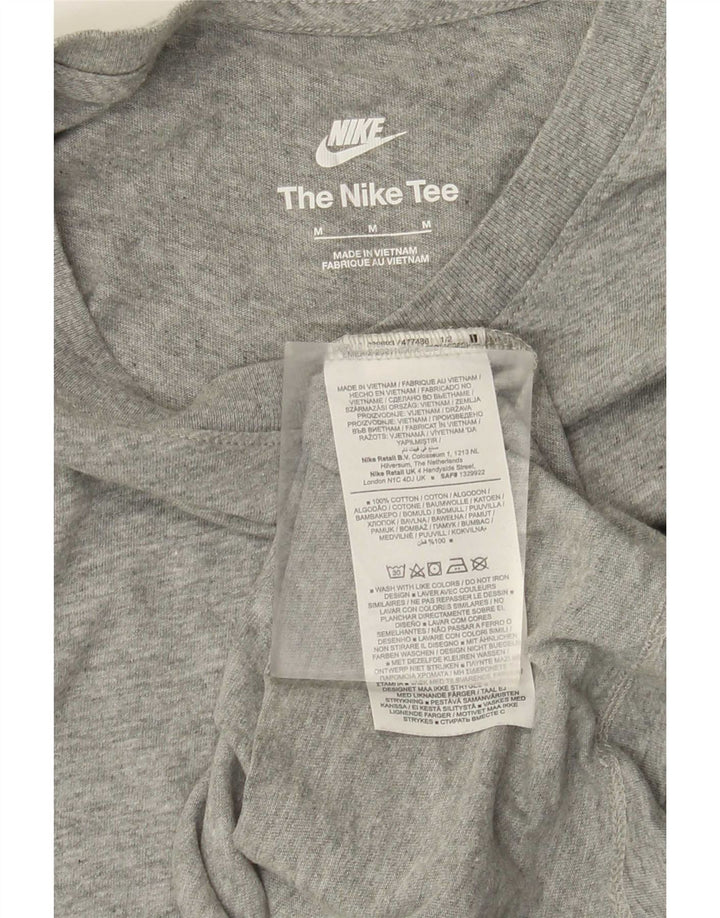 T-shirt męski NIKE Top, średnioszary, bawełniany