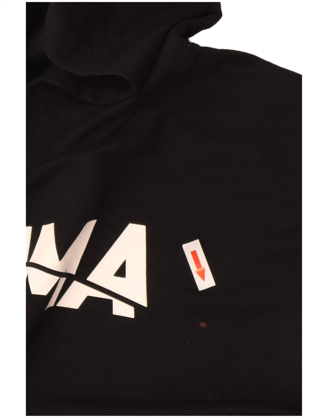 Damski sweter Puma z grafiką, oversize, UK 10, mały, czarny poliester
