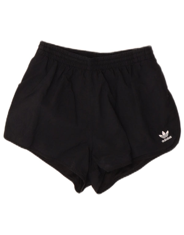 Damskie spodenki sportowe Adidas UK 8, małe, czarne, poliestrowe