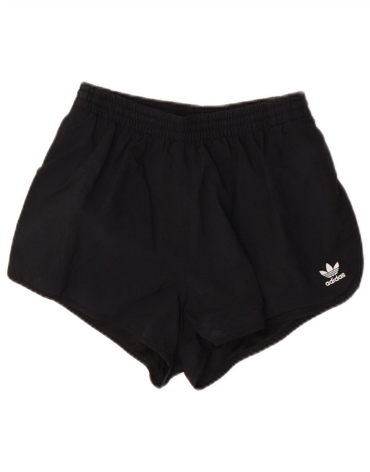 Damskie spodenki sportowe Adidas UK 8, małe, czarne, poliestrowe
