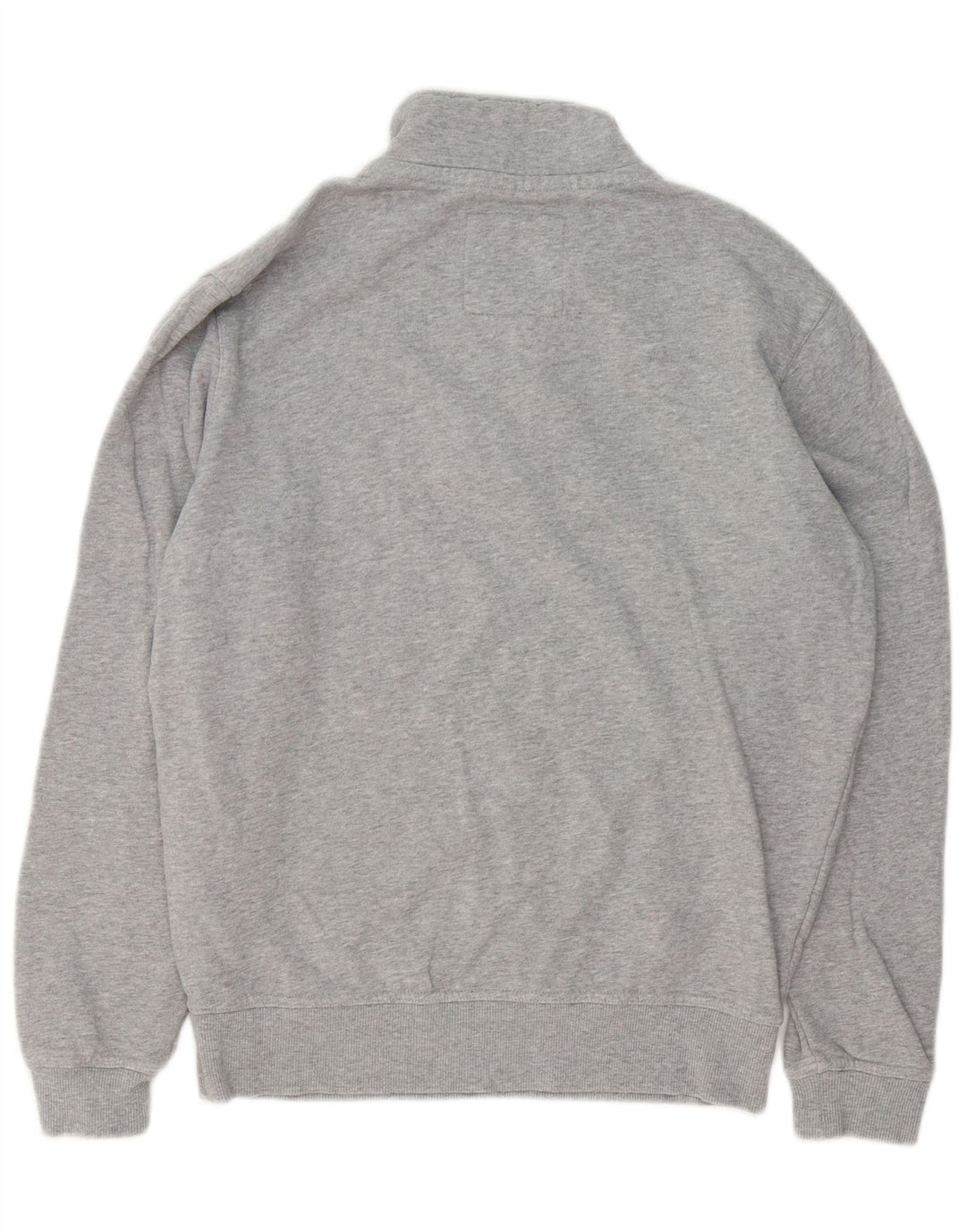 Crew Clothing Męska bluza z zamkiem błyskawicznym, średnioszara, bawełniana