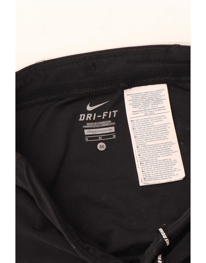 Damskie legginsy Nike Dri Fit UK 14, średni czarny poliester