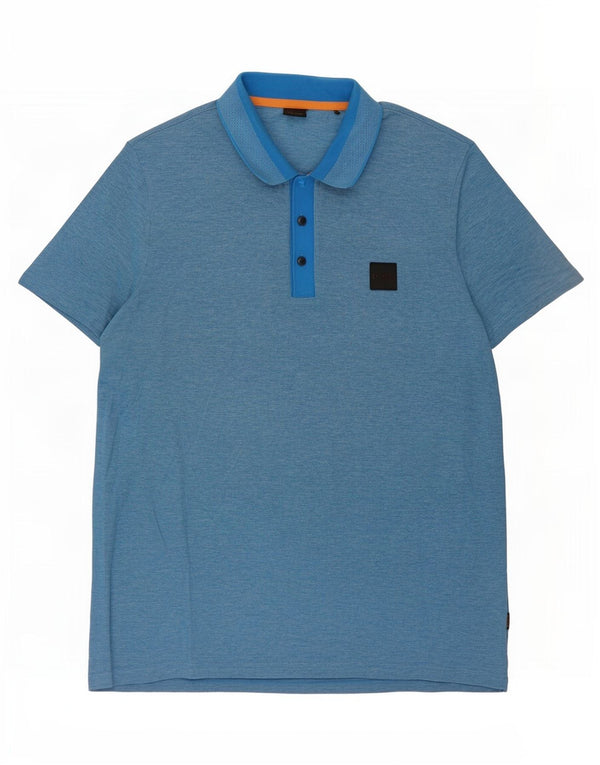 Męska koszulka polo Hugo Boss 2XL, niebieska, bawełniana