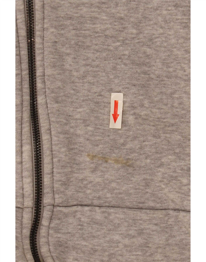 Męski sweter z kapturem Adidas 3D Arc Zip, średnioszary, bawełniany