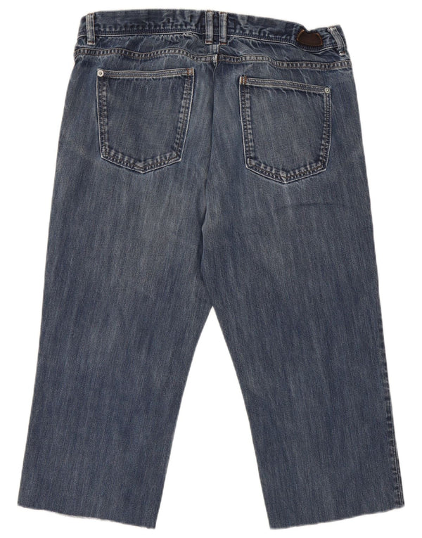 Massimo Dutti Męskie Jeansy Capri EU 42 Duże W32 L20 Niebieskie Bawełniane
