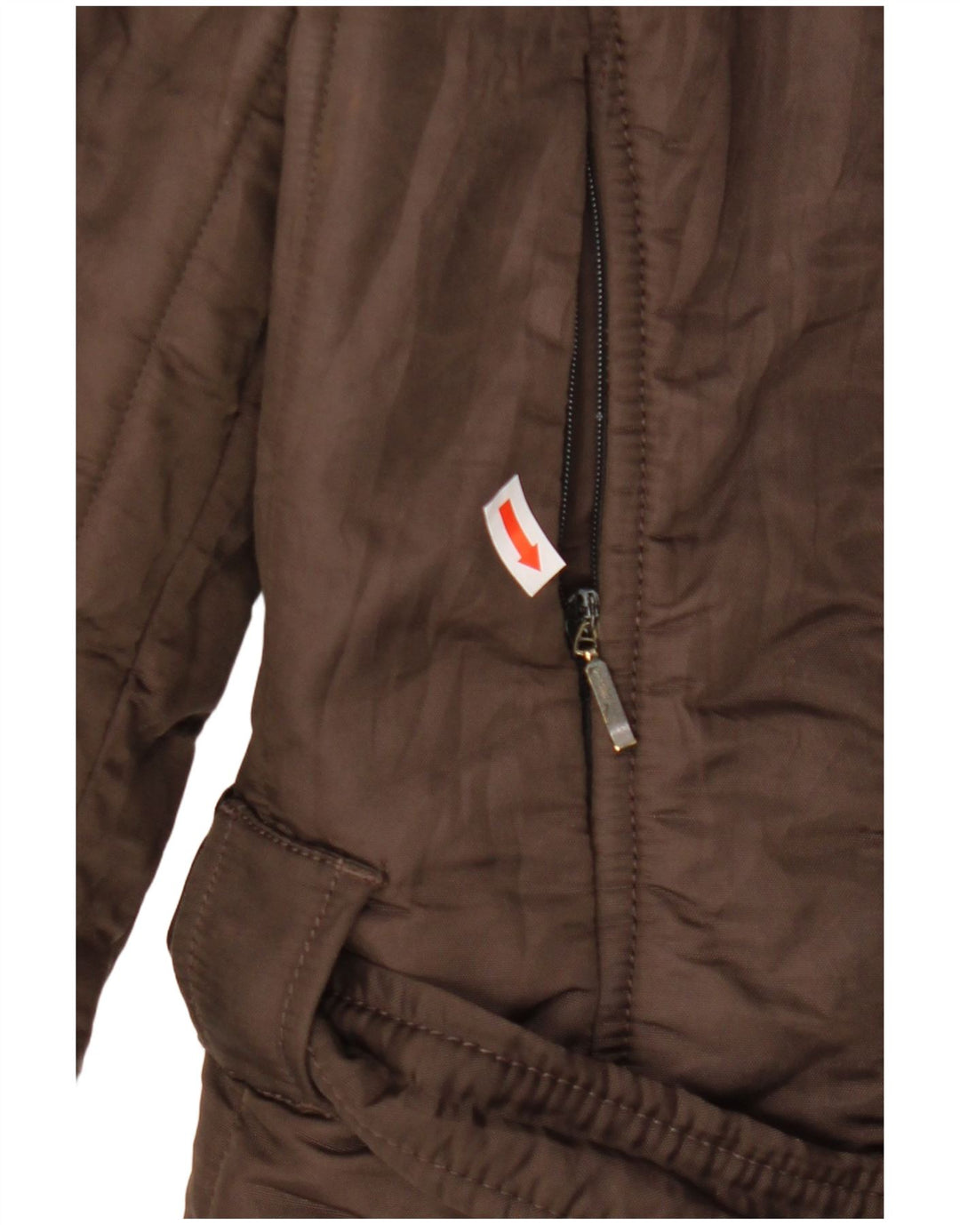 REFRIGIWEAR Damska ocieplana kurtka z kapturem UK 18 XL Brązowa