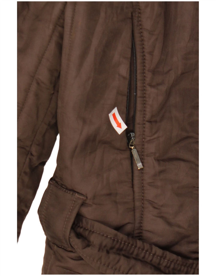 REFRIGIWEAR Damska ocieplana kurtka z kapturem UK 18 XL Brązowa