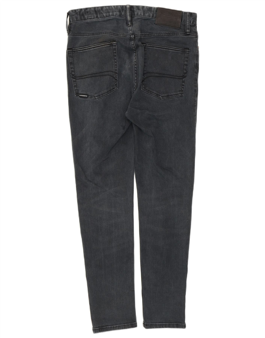 SUPERDRY Męskie jeansy slim W32 L30 Niebieskie bawełniane