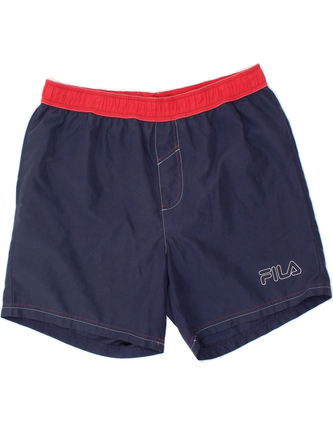 FILA Mens Swimming Shorts Medium  Navy Blue Polyester Vintage Fila and Second-Hand Fila from Messina Hembry 