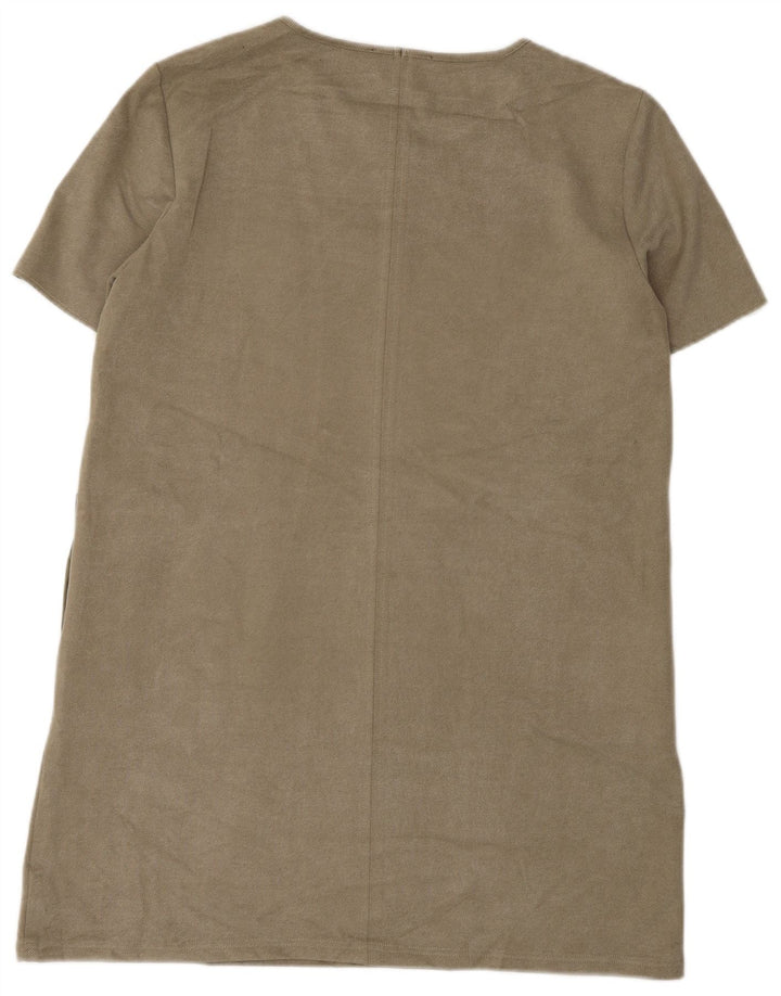 Damska sukienka typu shift Zara UK 16, duża, khaki