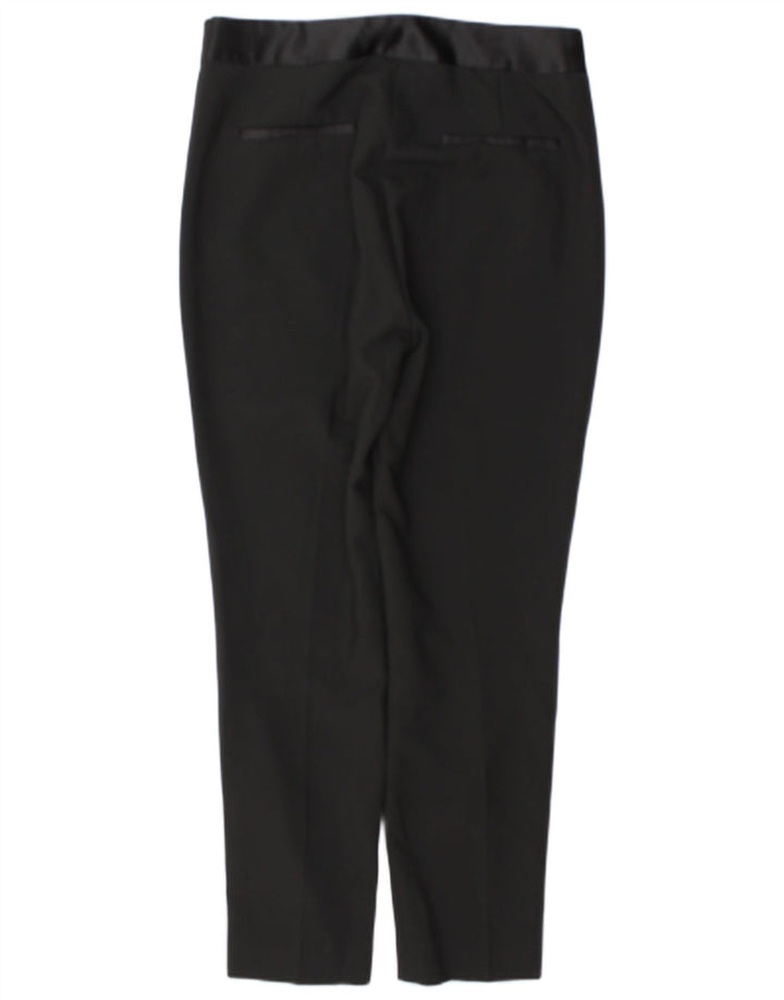 Damskie spodnie typu slim casual Zara, duże, W30 L29, czarny poliester