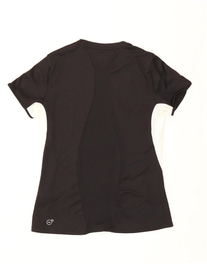 T-shirt damski Puma Top UK 12, średni czarny poliester z blokami kolorów
