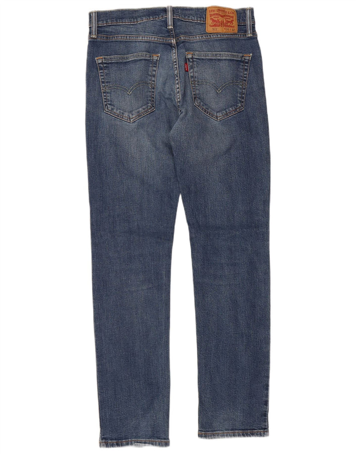 Męskie jeansy LEVI'S 511 Slim W32 L32 Niebieska bawełna