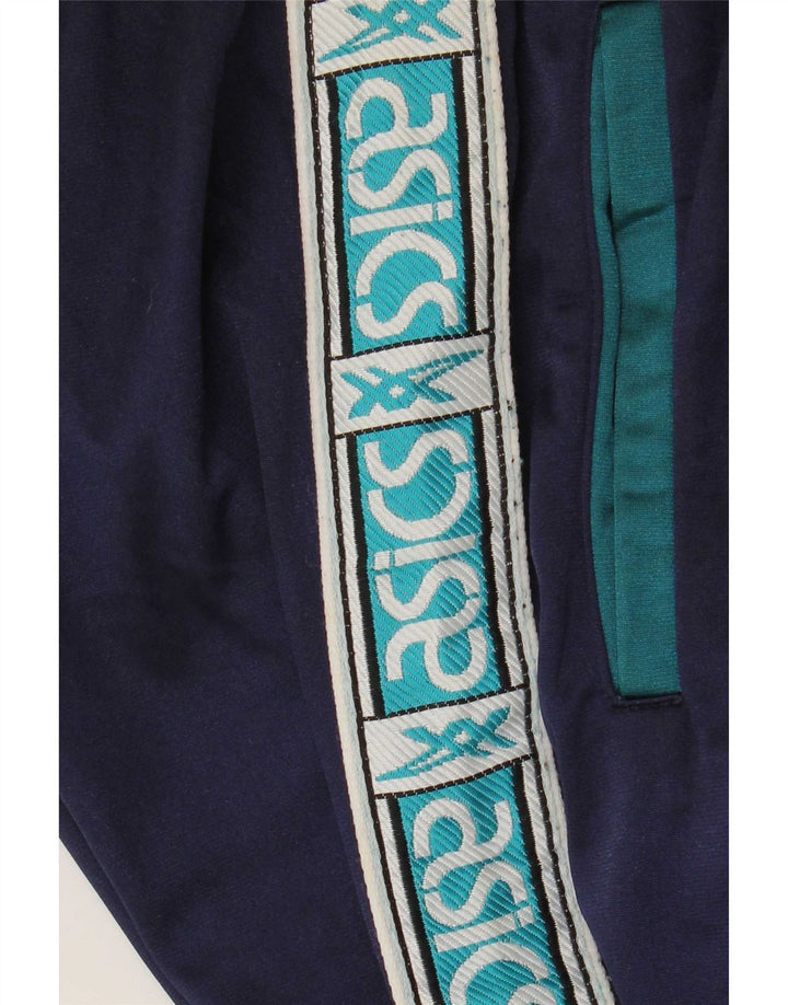 Męskie spodnie dresowe Asics Graphic, średni granat, blok kolorów