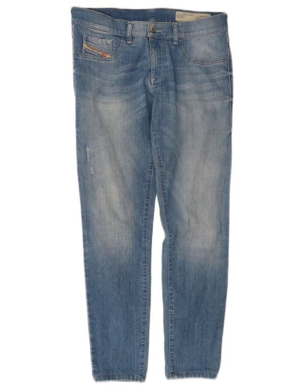 Damskie jeansy jeggingowe Diesel z niskim stanem i niskim stanem W28 L27 Niebieskie