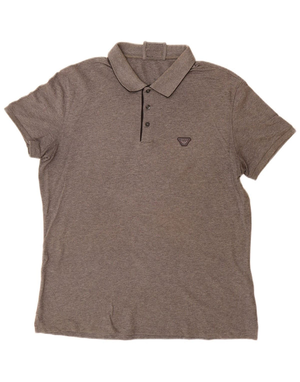 Męska koszulka polo Armani Jeans 3XL, szara, bawełniana