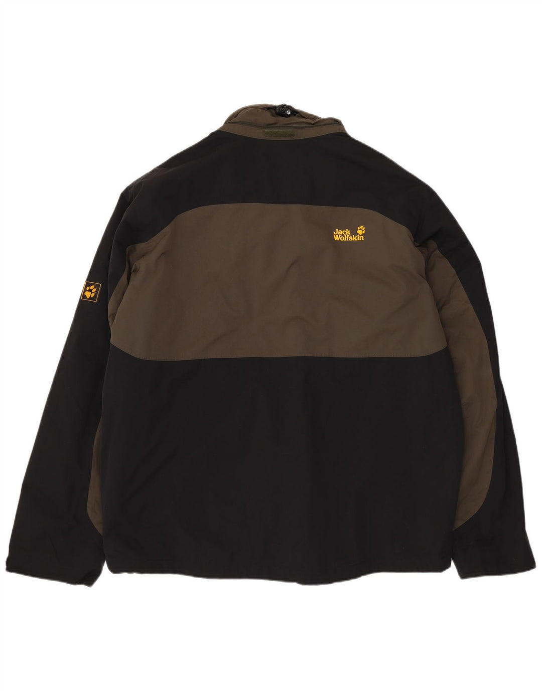 Męska kurtka wiatrówka JACK WOLFSKIN UK 40/42, duża granatowa, z blokami kolorów