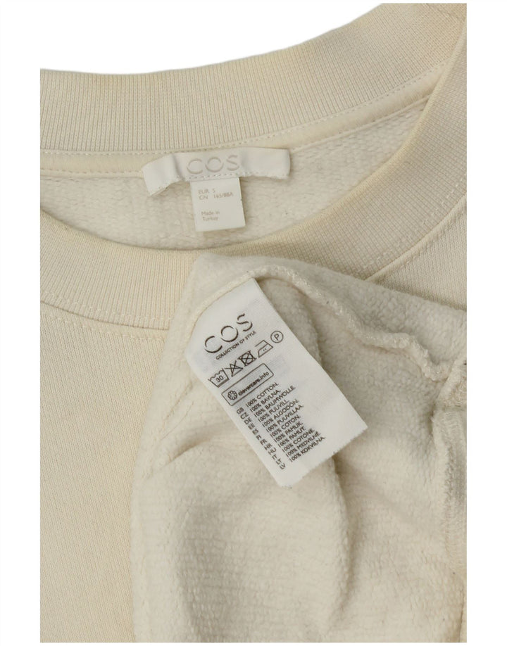 Cos Damski sweter oversize UK 10, mały, złamanej bieli, bawełniany