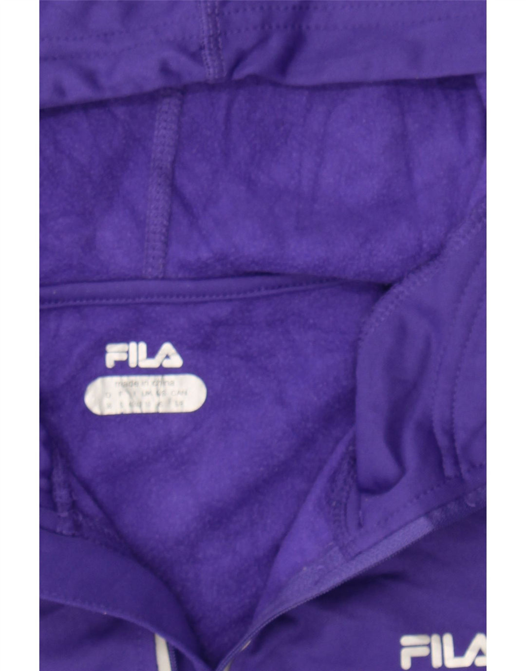 FILA Womens Hoodie Jumper UK 10 Small Purple Polyester Vintage Fila and Second-Hand Fila from Messina Hembry 