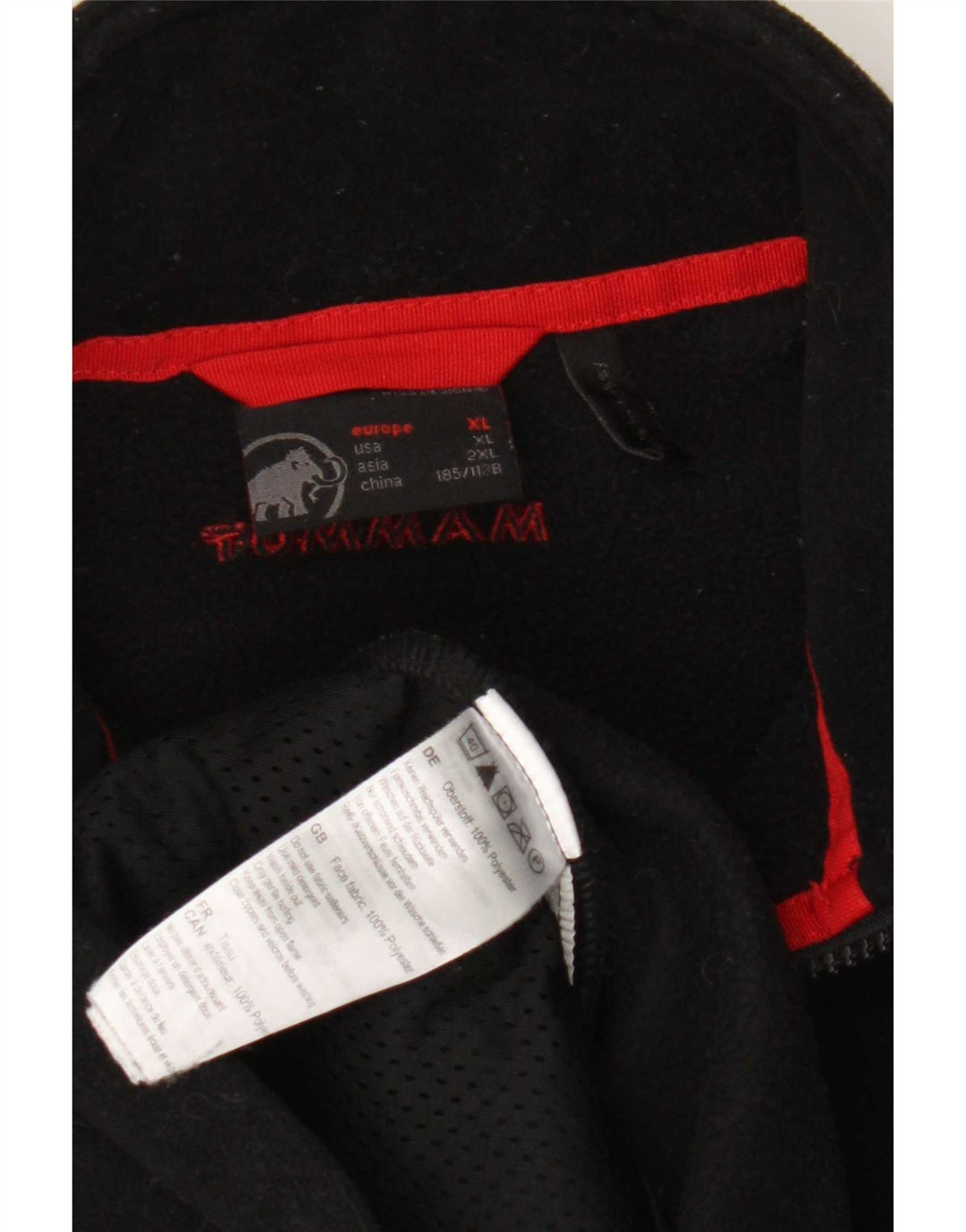 Męska kurtka polarowa Mammut UK 42 XL, czarna, poliestrowa