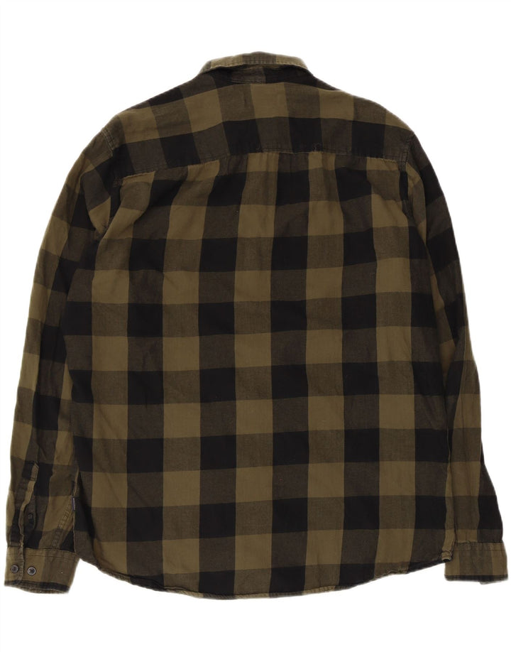 Męska koszula flanelowa Jack & Jones XL w kolorze khaki, bawełniana krata