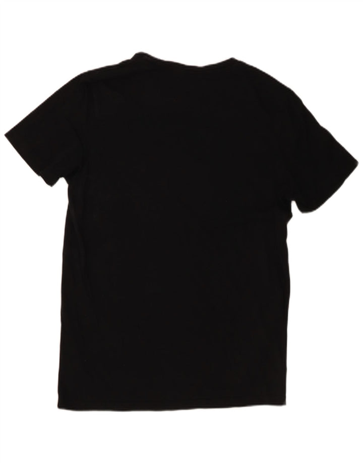 Męski T-shirt z grafiką Jack & Jones o regularnym kroju, średni czarny, bawełniany