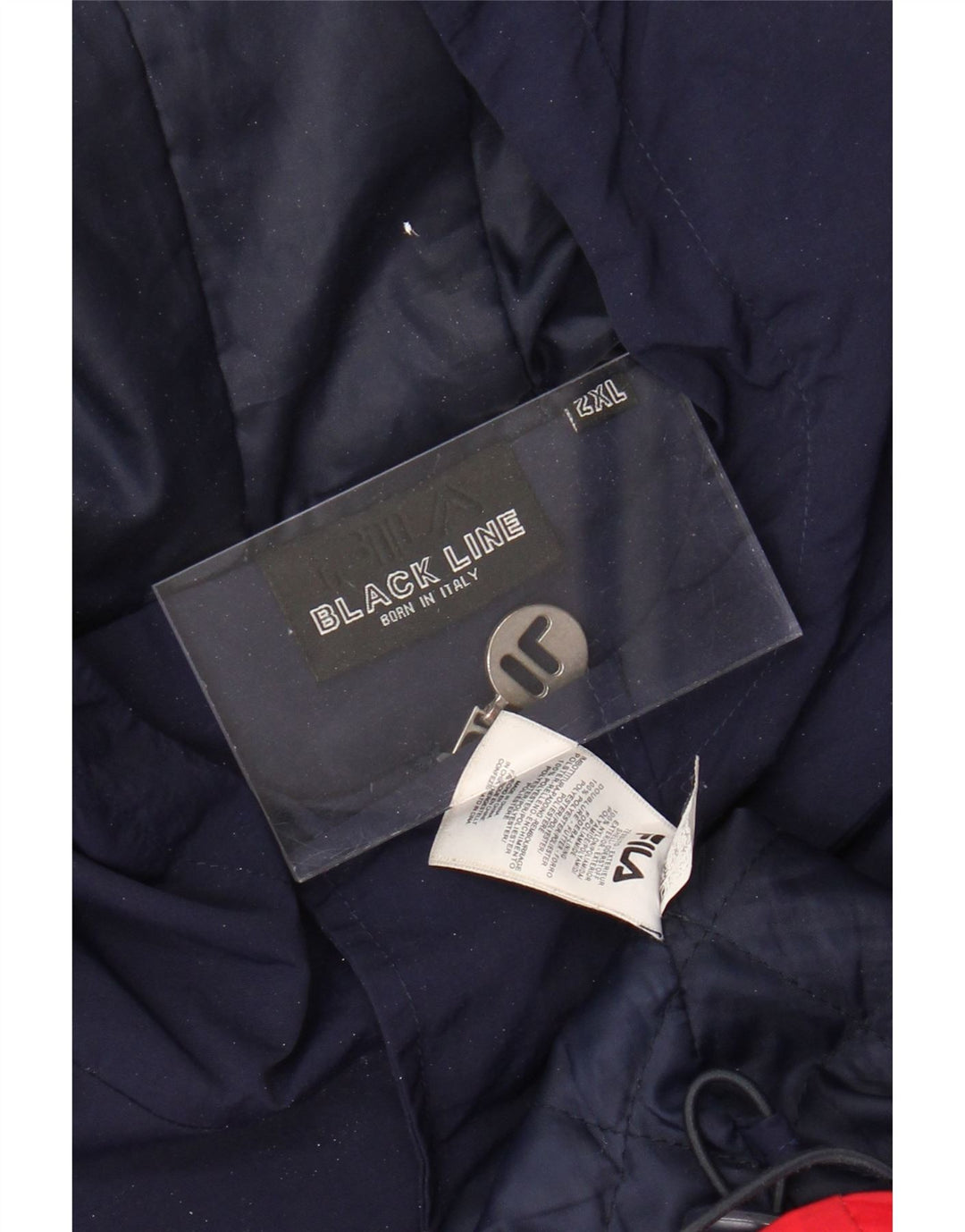 Męska kurtka wiatrówka FILA UK 44 2XL wielokolorowa, z blokami kolorów