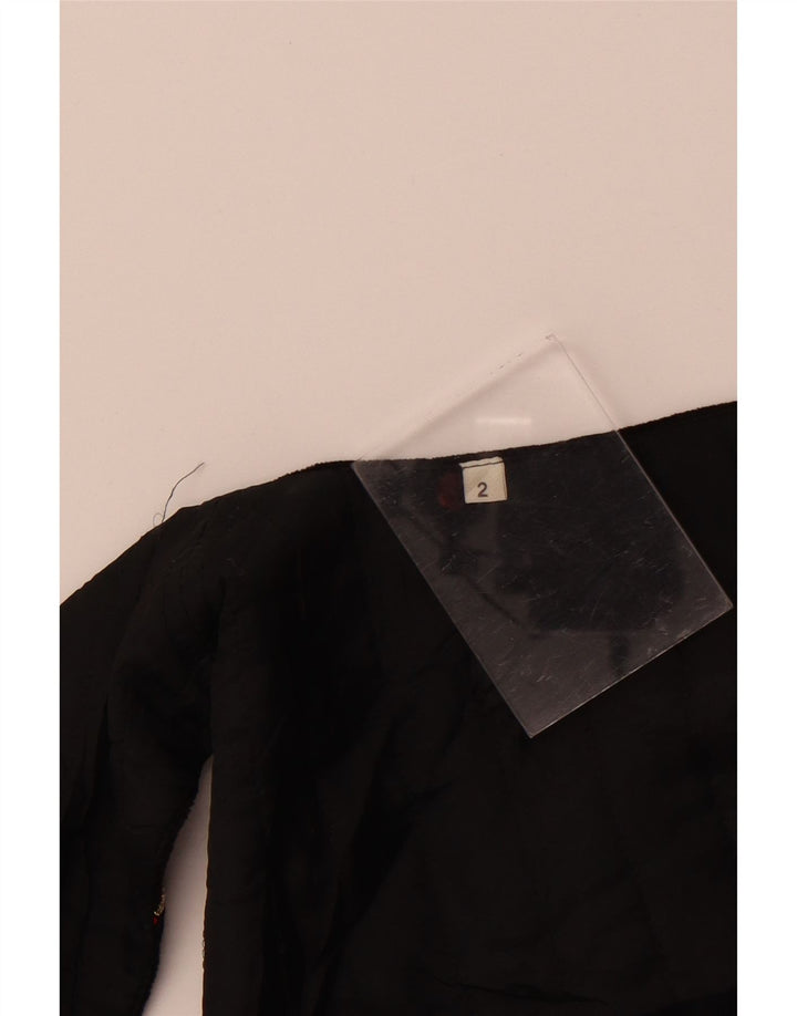 Aksamitna kamizelka damska Vintage US 2 XS czarna