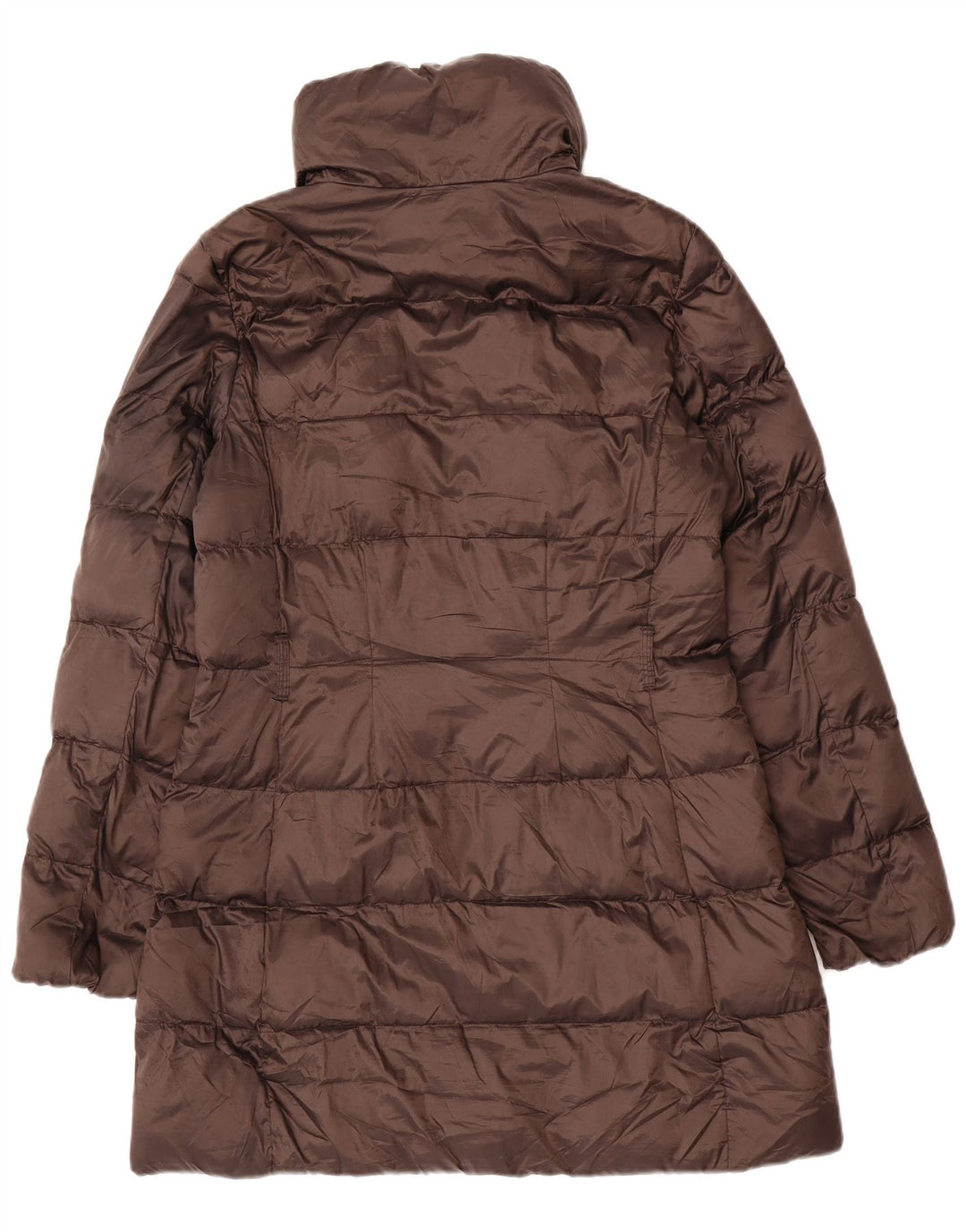 Damski płaszcz ocieplany Massimo Dutti UK 14 Średni brązowy poliamid