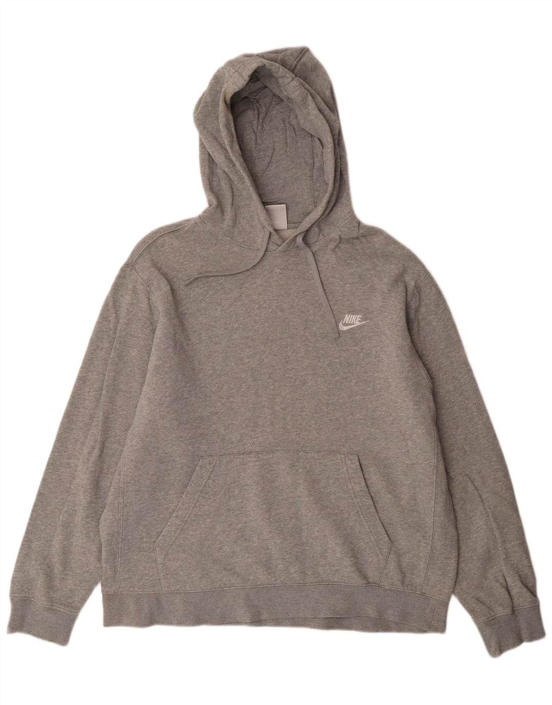 Męski sweter z kapturem NIKE, duży, szary, bawełniany w cętki
