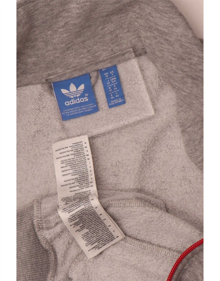 Damska kurtka dresowa Adidas Graphic Oversized Top Jacket UK 10 Small Grey