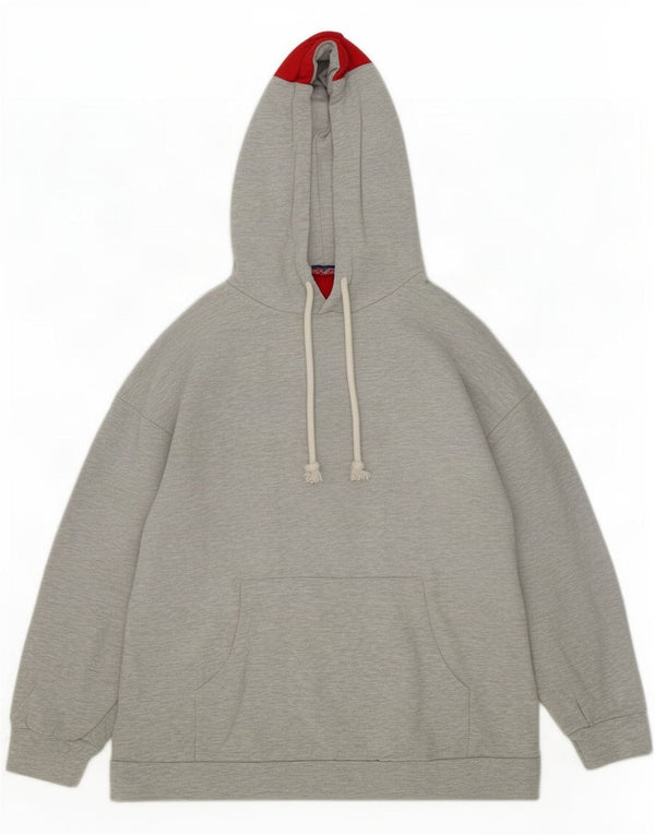 Damski sweter z kapturem Zara Trafaluc Graphic UK 14 w kolorze średnioszarym
