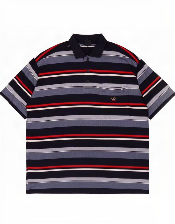 Męska koszulka polo Paul & Shark 2XL, bawełniana w granatowe paski