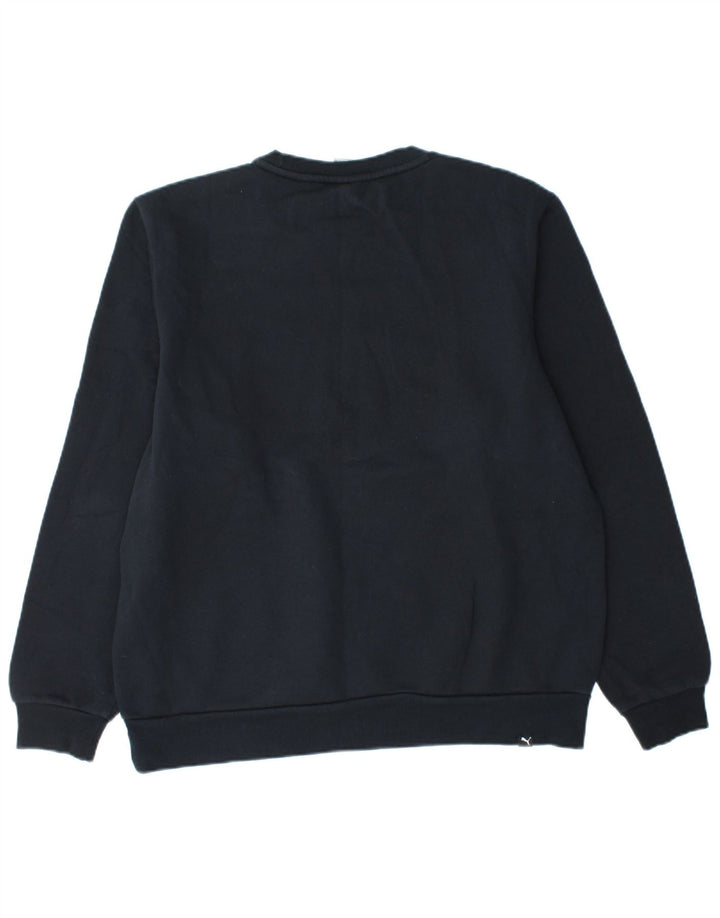 Męska bluza z grafiką Puma, duża, granatowa, bawełniana