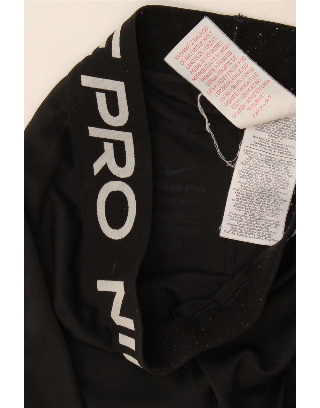 Dziewczęce legginsy z grafiką Nike 13-14 lat XL, czarne, poliestrowe