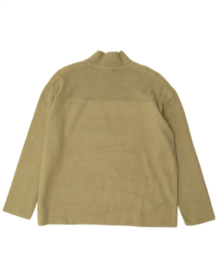 Marks & Spencer Damski sweter z golfem, UK 14, średni khaki