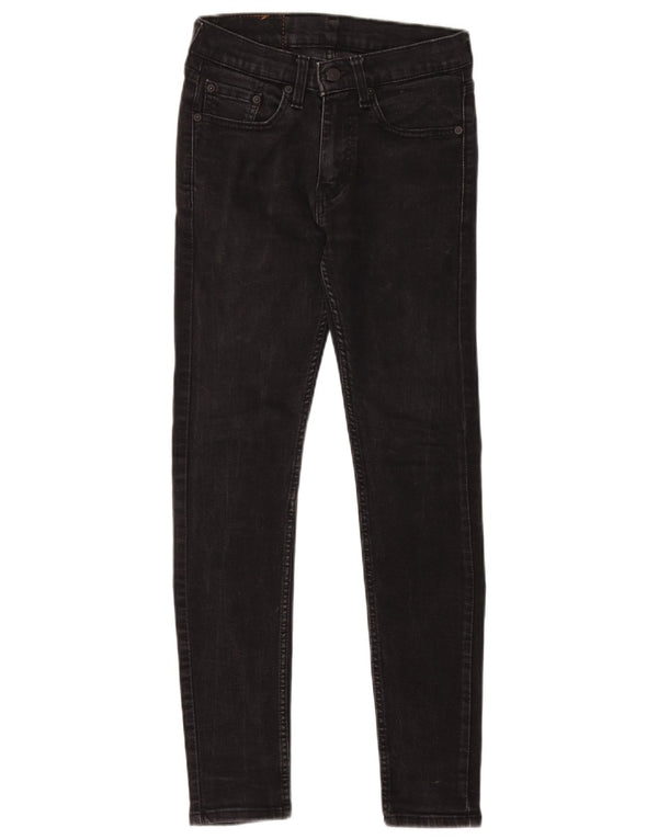 Męskie jeansy Levi's 519 Hi-ball Super Skinny W28 L28 Czarna bawełna